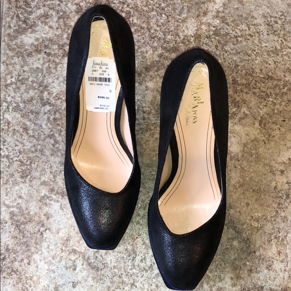 $428 Cole Haan Black Chelsea Platform Heel Size 9